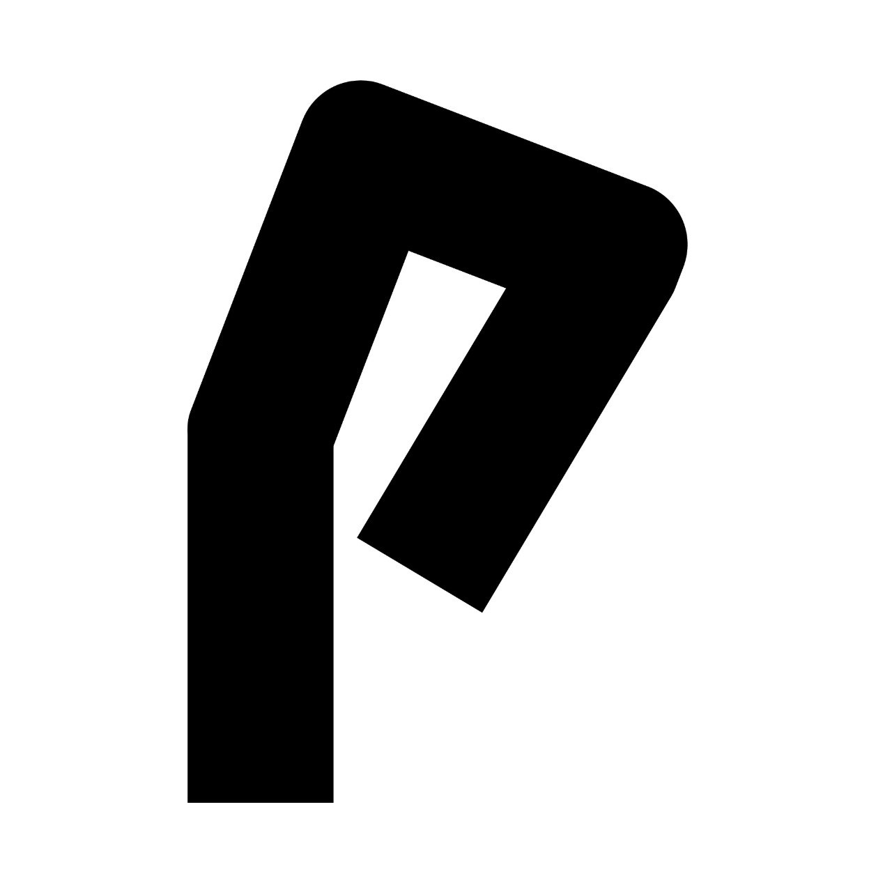 Logo P Palpable noir